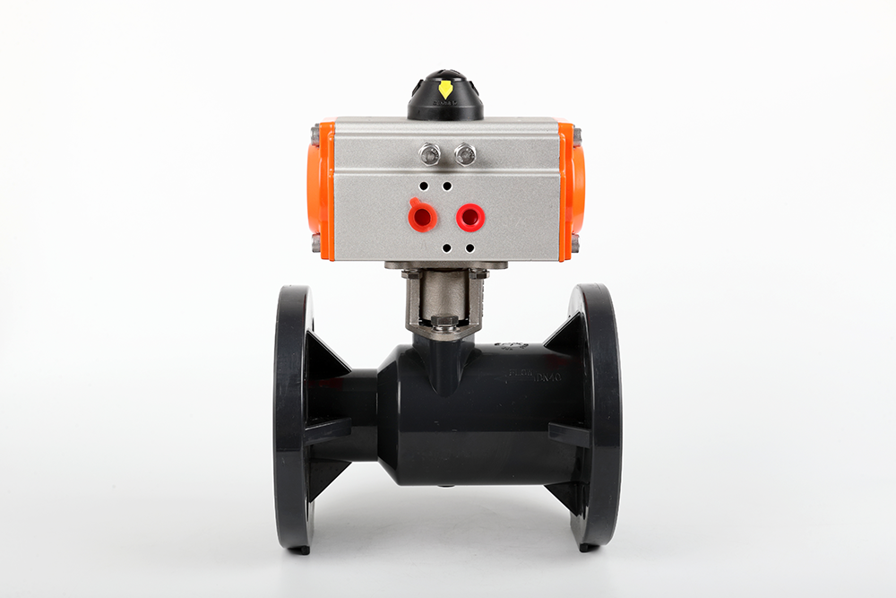 清河气动法兰一体球阀